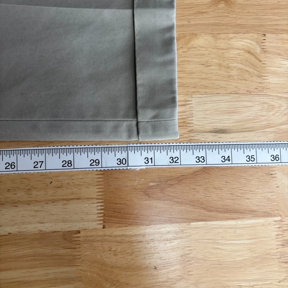 Brooks Brothers Elliott Advantage Chino Pants‎ Pleated Mens 37x32 Khaki Stretch